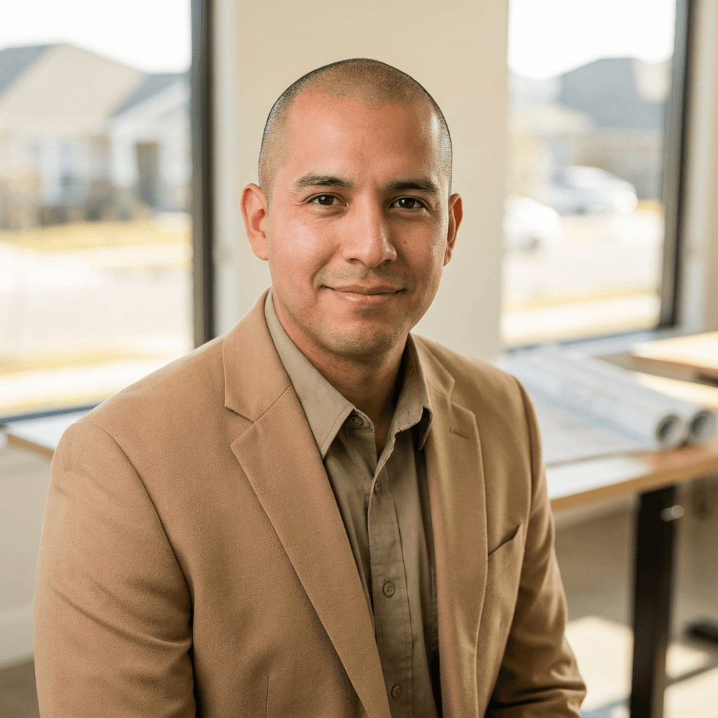 Male school administrator in his mid 40s, Middle Eastern, professional and approachable demeanor suitable for education