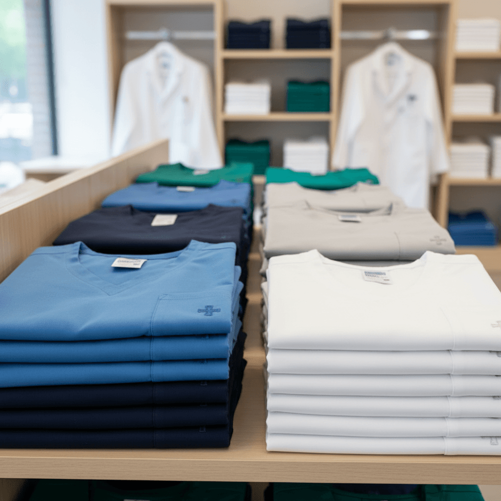 Hospital scrubs and medical uniforms